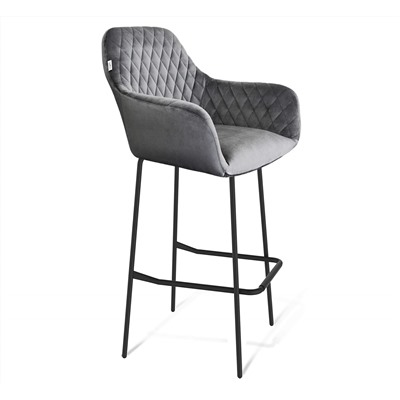 Стул барный SHT-ST38/S29
                        угольно-серый / черный муар