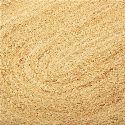 Ковер из джута овальный с вставками белого цвета из коллекции Ethnic, 160х230см