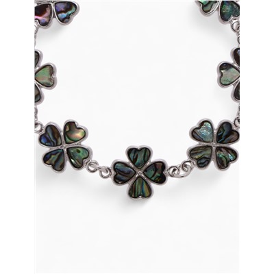Браслет «Галиотис» клевер, длина 17 см + доп.цепочка 5 см