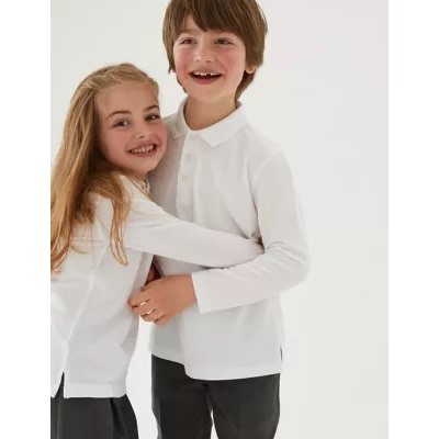 Unisex Long Sleeve Polo Shirt (2-16 Yrs)
