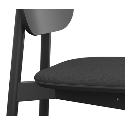 Стул Saga, рогожка, темно-серый