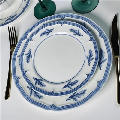 305-263 Набор из 6 тарелок 21,5х2,5см АНДОРРА в под.уп.(х6)Фарфор