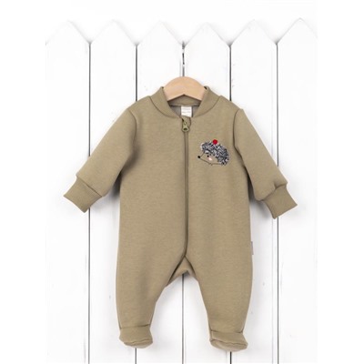 Комбинезон на стопе Baby Boom К381/2-Ф Ёжик светло-оливковый