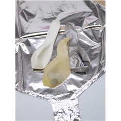 Набор воздушных шаров 25 шт. "Air heart", silver