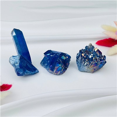 Радуга Самоцветов Друза из Горного Хрусталя (титан.покрытие)