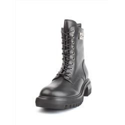 01-GZ6253-G71-N11 BLACK Ботинки демисезонные женские (натуральная кожа, байка)