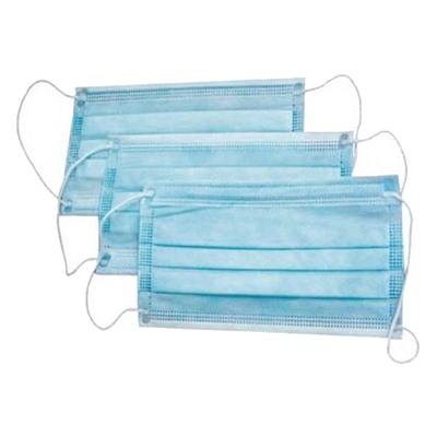 Маски медицинские трехслойные в упаковке 50 шт