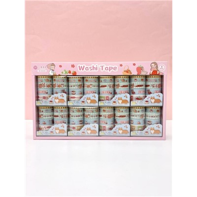 Набор декоративного скотча 10 шт. "Food stories", dog, шоу-бокс 8 шт.