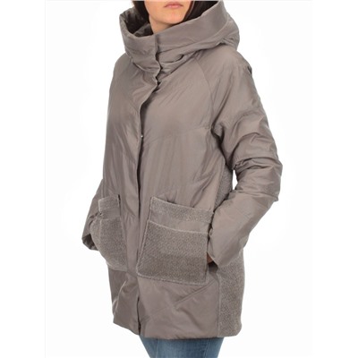 2348 DK. GRAY Куртка демисезонная женская (тинсулейт)