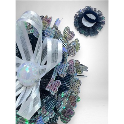 Бантик на эластичной резинке ажурный 1 шт Арт 0274/13