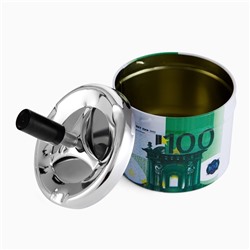 Пепельница для дома бездымная «100 евро», для сигарет и стиков, 12.5×9 см