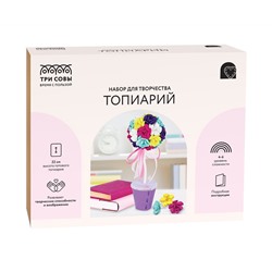 Набор для творчества ТРИ СОВЫ, топиарий "Розы", картонная коробка