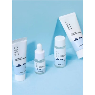 ROUND LAB Набор средств для лица с морской водой: пенка, тонер, сыворотка, крем / 1025 Dokdo Trial Kit, 30 мл, 20 мл x 2, 10 мл