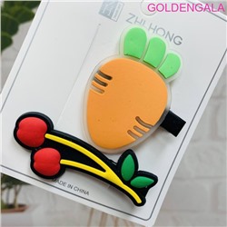 Зажим для волос детский "Уточка" 2 шт 4х5 см УТ4 №5