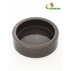 Миска керамическая 10 х 3 см, серая