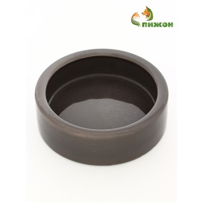 Миска керамическая 10 х 3 см, серая