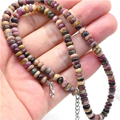 Бусы из Турмалина рондель 6*3мм, 46см, 27,6г