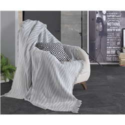 Накидка на Диван 170x220 см. 100% Хлопок Keten Verda Gri