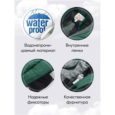 Комбинезон подростковый зимний для девочки зеленого цвета 9404Z