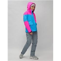 Горнолыжный костюм женский розового цвета 02302R