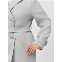 Пальто женское демисезонное 25570 (сильвер/ёлочка)