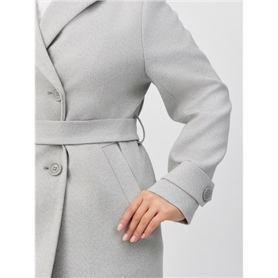 Пальто женское демисезонное 25570 (сильвер/ёлочка)