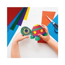 Картон цветной А4, ArtSpace, 5л., 5цв., гофрированный, волнистый, в пакете