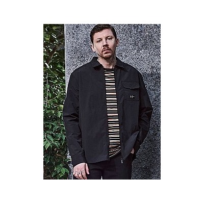 ADAPT Black Zip Up Long Sleeve Shirt