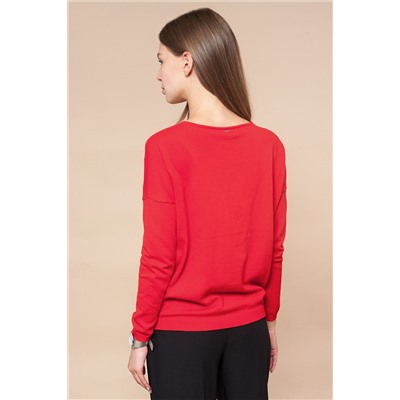 Джемпер тонкой вязки с декоративным орнаментом