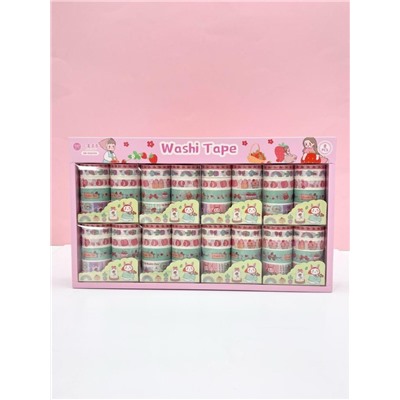 Набор декоративного скотча 10 шт. "Food stories", bunny, шоу-бокс 8 шт.