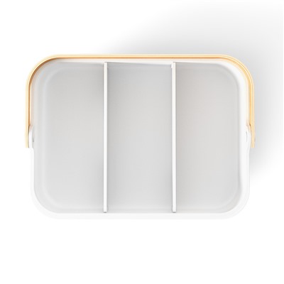 Органайзер Bellwood, 37х27 см, белый/натуральное дерево