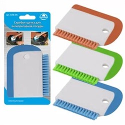Скребок-щетка для антипригарной посуды МУЛЬТИДОМ, 11х9х1см. RF-0001988