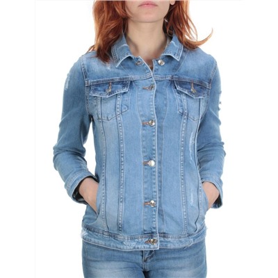 TB105 BLUE Куртка джинсовая женская (95% хлопок, 5% стрейч)