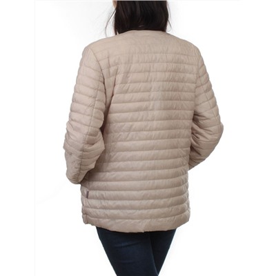 K-527 BEIGE Куртка демисезонная стеганая женская (70 гр. холлофайбер)