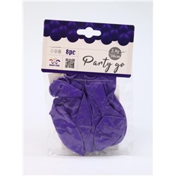 Набор воздушных шаров 8 шт. "Monochrome magic", purple (30 см)