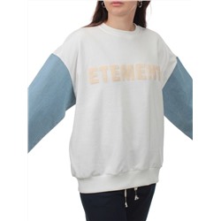 3266 WHITE/LT. BLUE Толстовка женская (95% хлопок, 5% спандекс)