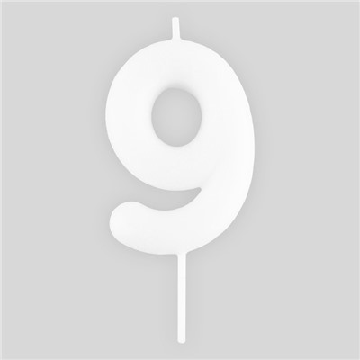 Свеча для торта, цифра «9», светится в темноте, 3,8 х 8 см