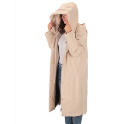22377 BEIGE Пальто зимнее женское облегченное (150 гр. холлофайбера)