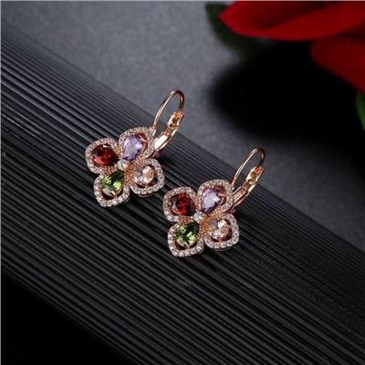 1G0013 Серьги с позолотой, 28х18х15мм