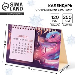 Новый год. Календарь 2025 настольный с отрывными листами «365 дней счастья», 16,9 х 14 см