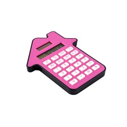 Калькулятор настольный «Домик» 8-разрядный, малиновый