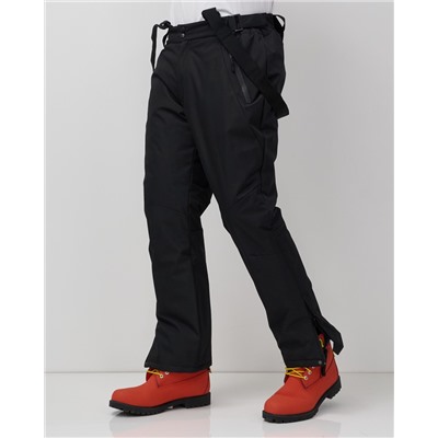 Горнолыжные мужские брюки зимние черного цвета 9800Ch