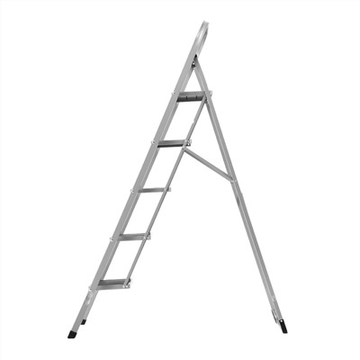 Стремянка стальная, 5 широких ступеней 20х30 см с полимерным покрытием Сибртех