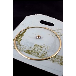 Дизайнерский чокер-обруч Золотая дуга + Подарок