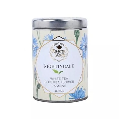 Белый чай с Клиторией и Жасмином (30 г), Nightingale, произв. Karma Kettle