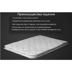 Наматрасник овечья шерсть тк хлопковая Реноме
