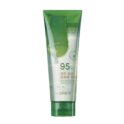 The Saem Jeju Fresh Aloe Soothing  Успокаивающий и освежающий гель с экстрактом алоэ вера 95%