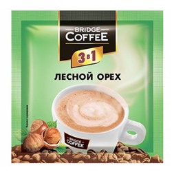 Кофейный напиток Bridge Coffee 3 в 1 с ароматом лесного ореха 20 г (упаковка 16 шт)