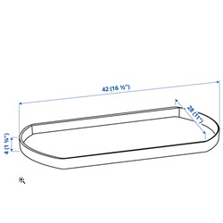 SNURRAD Drehplatte, transparent