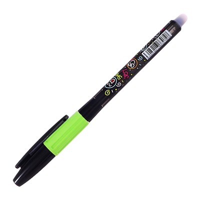 Ручка гелевая стираемая BIC Gelocity Illusion, узел 0.7 мм, чернила чёрные, цена за 1 шт.